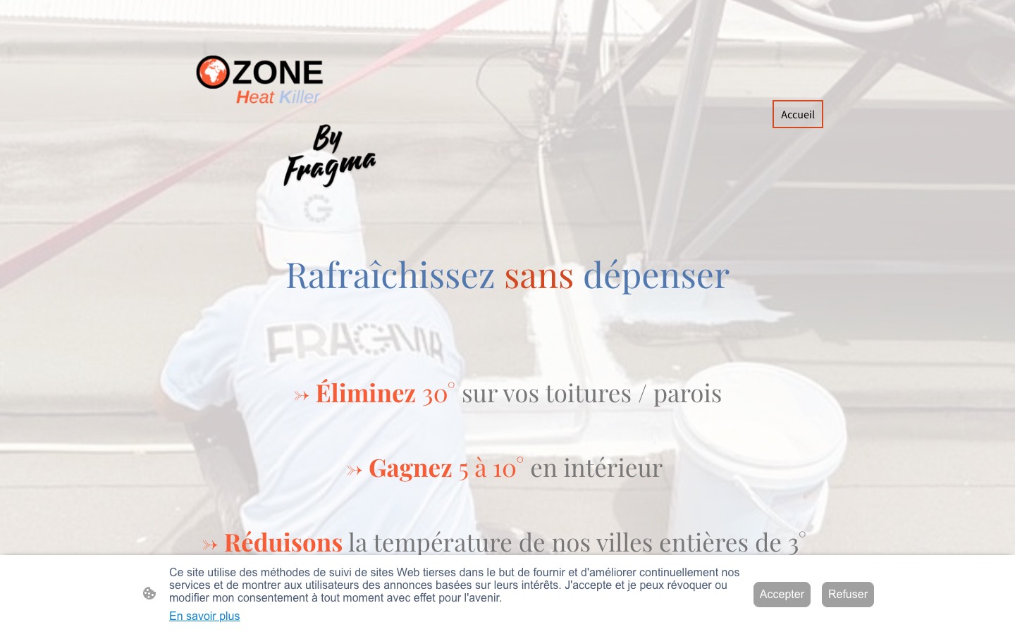 The current homepage